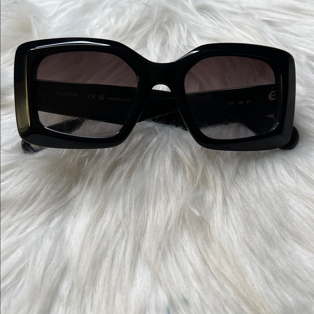 Lanvin Lnv649s Women’s Sunglasses 001 Black/Brown Gradient